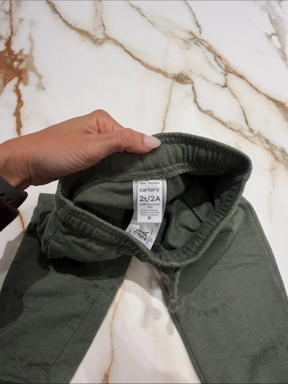 Carter’s Kids Olive Green Jogger Pants 2T